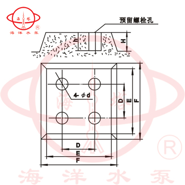 DL立式清水低轉(zhuǎn)速多級(jí)泵附件及安裝尺寸